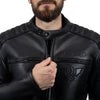 DRACULA BLACK MOTORCYCLE LEATHER JACKET